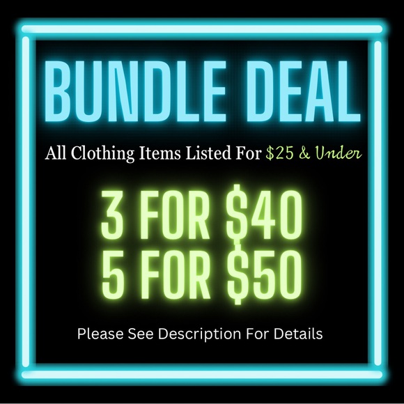 Clothing Bundle Special: 3 for $40 or 5 for $50 - Picture 1 of 1